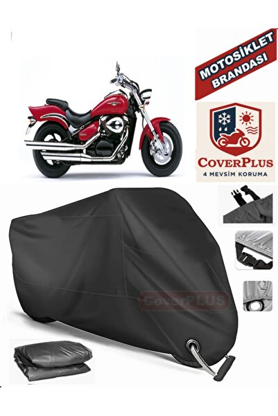 MotoEN قفل أسود متوافق مع سوزوكي VL 800 دخيل موتور القماش المشمع دراجة نارية ...