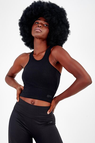 MARATON Slimfit Women's Crew Neck Black Bra
