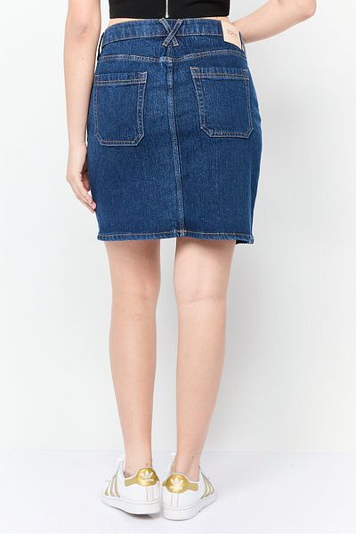 Esprit Women Washed Mini Skirts, Blue