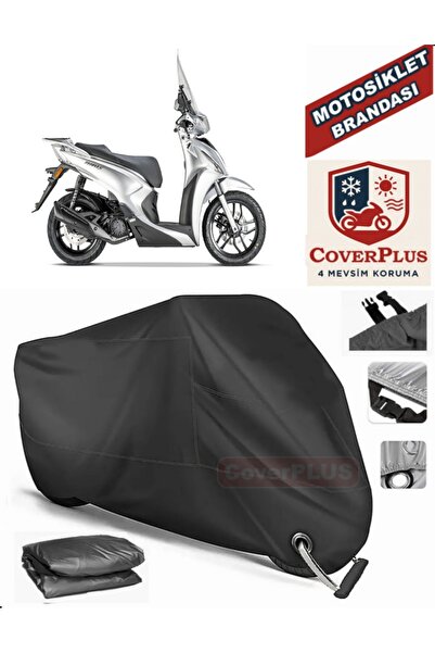 MotoEN Black Lock Compatible Kymco People S 200I Motor Tarpaulin Motorcycle T...