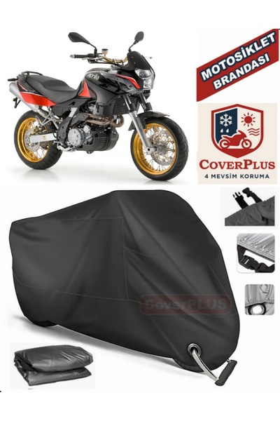 MotoEN Black Lock Compatible Aprilia Pegaso 650 Motor Tarpaulin Motorcycle Ta...
