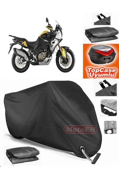 MotoEN قفل أسود متوافق مع Arora GS 525 قماش القنب Topcase الخلفي حقيبة متوافق...