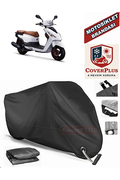 MotoEN قفل أسود متوافق مع Kuba Cargo Motor القماش المشمع للدراجات النارية غطا...
