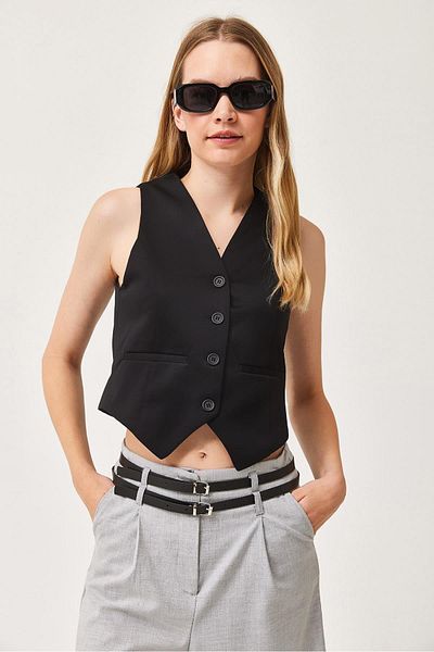 İKLİM LİFE Lined Vest with Back Belt
