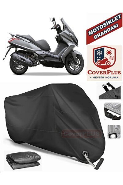 MotoEN Black Lock Compatible Kymco Downtown 125I Motor Tarpaulin Motorcycle T...