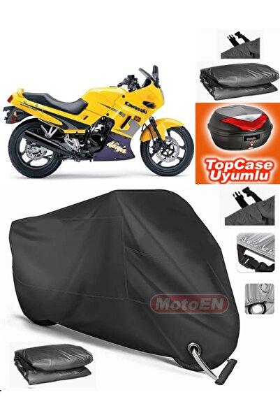 MotoEN قفل أسود متوافق مع Kawasaki ZZR 250 من القماش المشمع Topcase الخلفي ال...