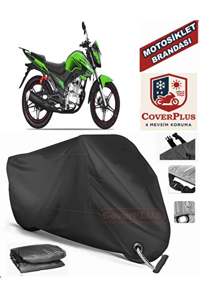 MotoEN Black Lock Compatible Yuki Drag 200 Motor Tarpaulin Motorcycle Tarpaul...