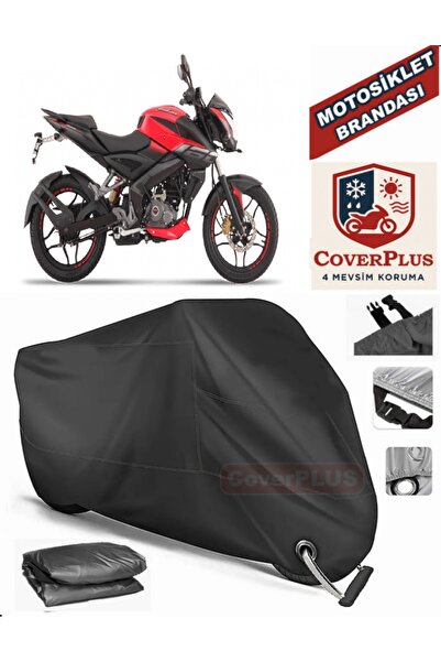 MotoEN Black Lock Compatible Bajaj Pulsar Ns 160 Motor Tarpaulin Motorcycle T...