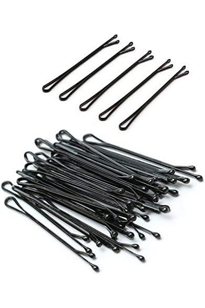 Generic 100 pieces Hair Bobby pins, Shaped Hair Pins Hair Styling Pins Black hair grips, Hair Clips, Hair Bo