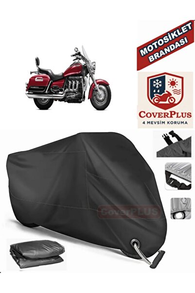 MotoEN قفل أسود متوافق مع Triumph Rocket 3 Touring Motor Tarpaulin دراجة ناري...