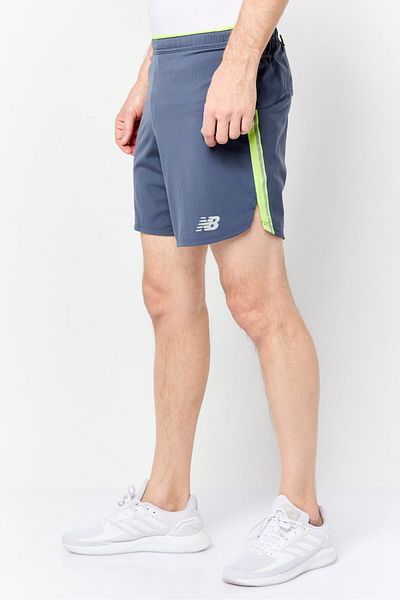 New Balance Men Athletic Fit 7 Inseam Training Shorts, Grey