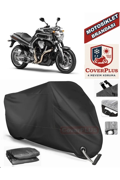 MotoEN قفل أسود متوافق مع Yamaha MT-01 Motor Tarpaulin Motorcycle Tarpaulin C...