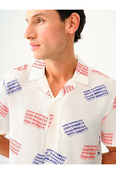 Loft Cămașă pentru bărbați cu croiala relaxată - mâneci