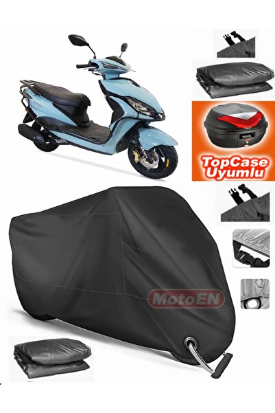 MotoEN قفل أسود متوافق مع Arora Freedom 50 قماش القنب Topcase الخلفي حقيبة مت...