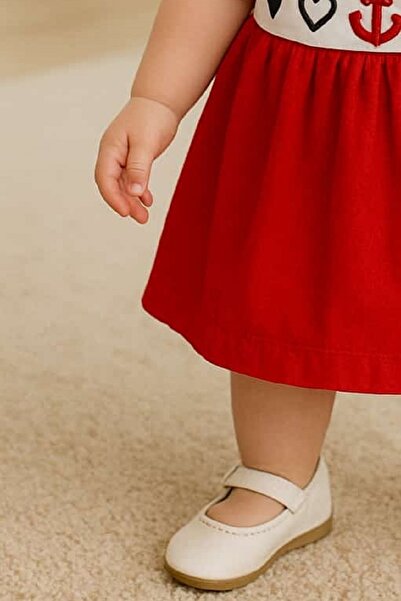 minitix Girl's Marine Printed Dress