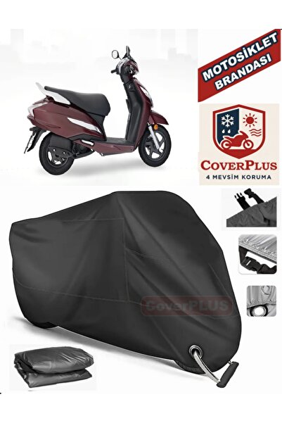 MotoEN Black Lock Compatible Honda Activa 100 Motor Tarpaulin Motorcycle Tarp...