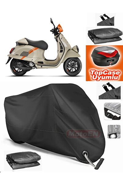 MotoEN قفل أسود متوافق مع Vespa GTV 300 ie Canvas Topcase الخلفي المتوافق مع ...