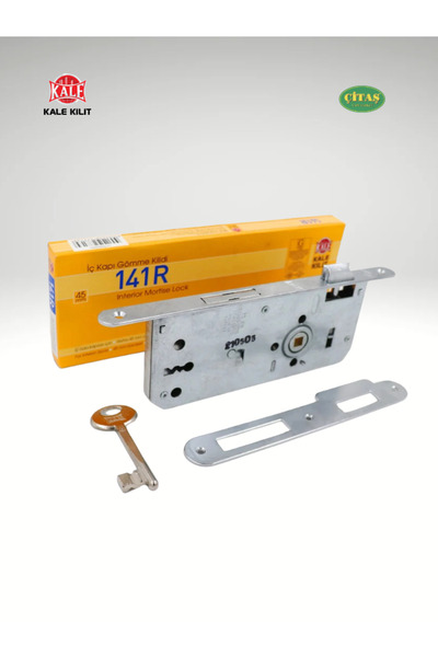 ÇİTAŞ KALE 141-R 45MM İÇ KAPI ODA KAPISI GÖMME KİLİT EKSTRA RULMANLI KROM 18M...