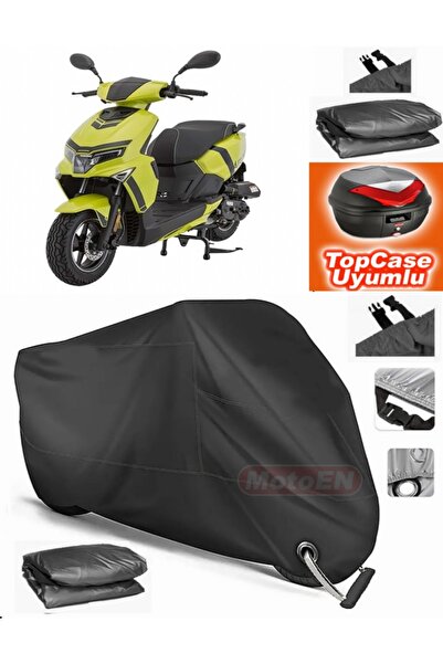 MotoEN قفل أسود متوافق مع Mondial Air Time Tarpaulin Topcase الخلفي المتوافق ...
