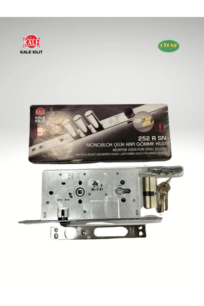 ÇİTAŞ KALE 252-R SN MONOBLOK ÇELİK KAPI GÖMME KİLİDİ BARELLİ