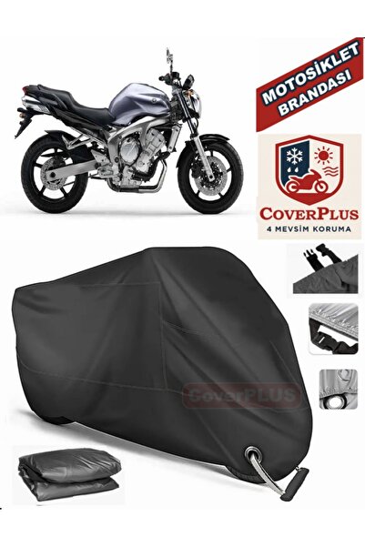 MotoEN قفل أسود متوافق مع Yamaha FZ6 Fazer ABS Motor القماش المشمع للدراجات ا...