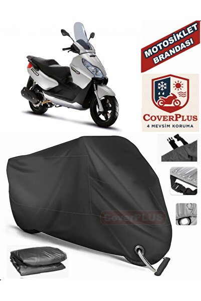 MotoEN Black Lock Compatible Piaggio X7 Evo 300 Motor Tarpaulin Motorcycle Ta...