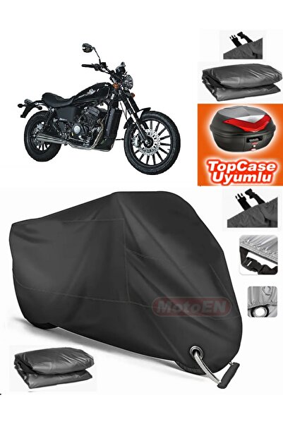 MotoEN قفل أسود متوافق مع Regal Raptor DD 250E-2A من القماش المشمع Topcase ال...