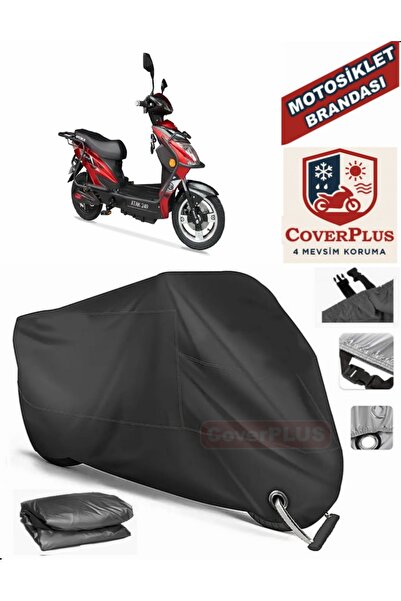 MotoEN Black Lock Compatible Arora Atak 249 Motor Tarpaulin Motorcycle Tarpau...