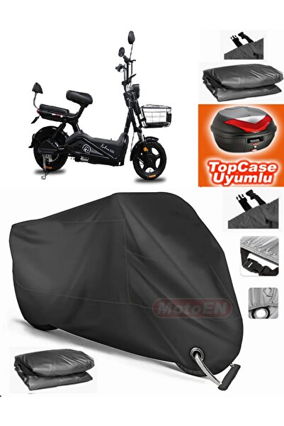 MotoEN قفل أسود متوافق مع Stmax Cobra 500 قماش القنب Topcase الخلفي حقيبة متو...
