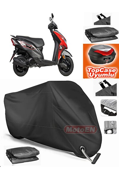 MotoEN قفل أسود متوافق مع Honda Dio Tarpaulin Topcase الخلفي حقيبة متوافقة مع...