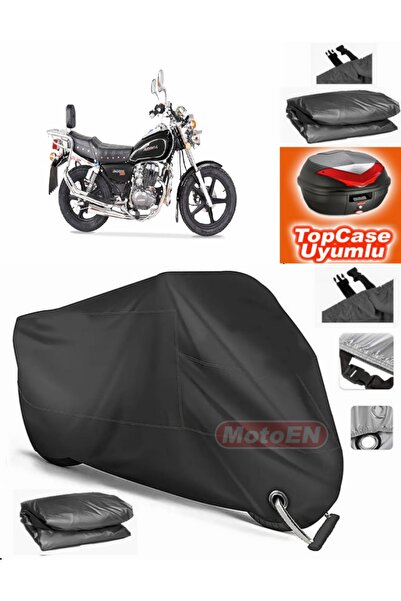 MotoEN قفل أسود متوافق مع Arora Jaguar 125 قماش القنب Topcase الخلفي حقيبة مت...