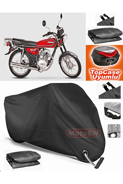MotoEN قفل أسود متوافق مع Falcon Runner 125 من القماش المشمع Topcase الخلفي ا...
