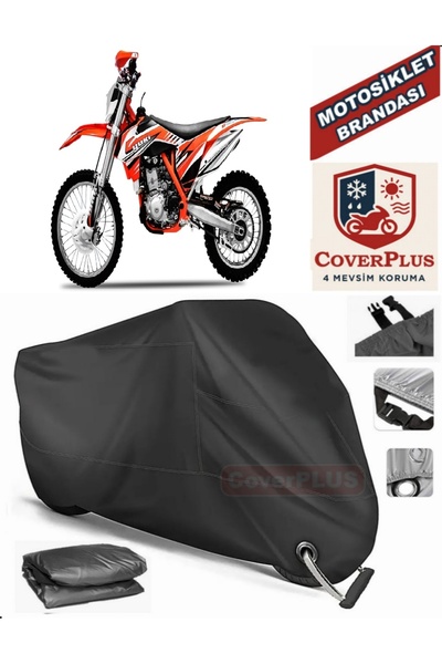 MotoEN قفل أسود متوافق مع Yuki Dirty Paws Offroad Motor القماش المشمع للدراجا...