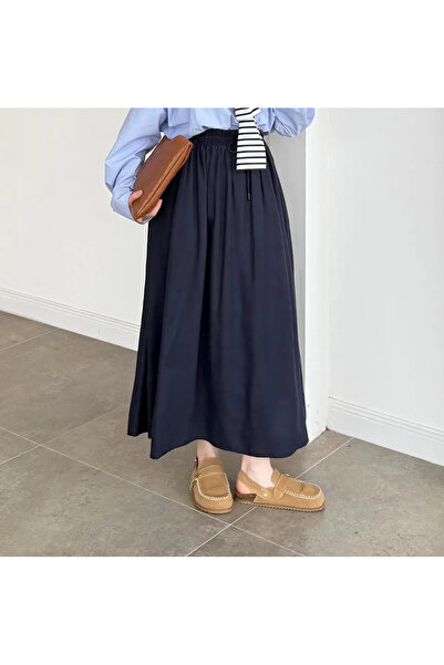 My Blog Lacivert Beli Еластична спідниця - 1142
