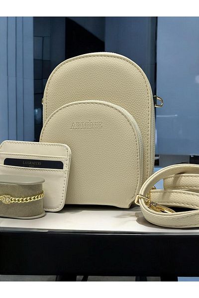 Armine Hand and Arm Bag Shoulder Bag with Card Holder and Bracelet Gift