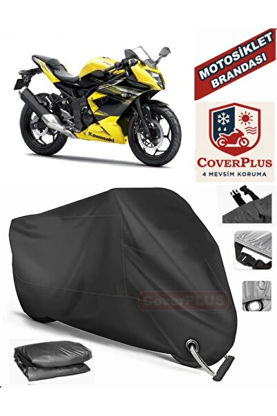 MotoEN Black Lock Compatible Kawasaki Ninja 250Sl Motor Tarpaulin Motorcycle ...