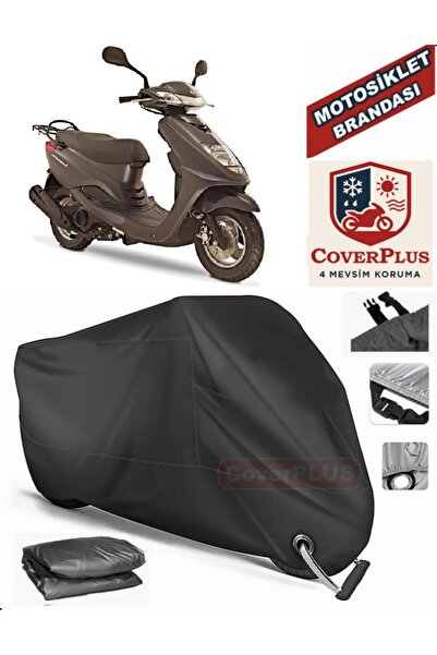 MotoEN Black Lock Compatible Yamaha Cygnus L Motor Tarpaulin Motorcycle Tarpa...