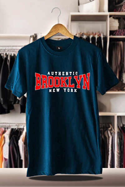 CC STORE Tricou oversize din bumbac, imprimat cu 3 fire, indigo |   Imprimare...