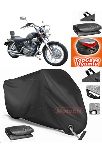MotoEN Black Lock Compatible Bisan Roadstar 250 Tarpaulin Topcase Rear Bag Co...