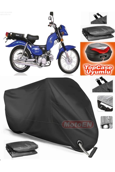 MotoEN قفل أسود متوافق مع الحمار الوحشي القانوني 90 من القماش المشمع Topcase ...