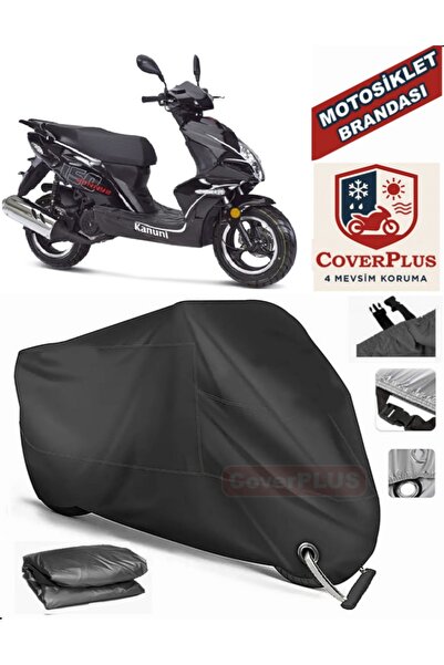 MotoEN قفل أسود متوافق مع خيمة غطاء من القماش المشمع للدراجات النارية من مارك...