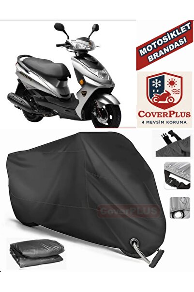 MotoEN Black Lock Compatible Bumoto/Jinling Terra 100Cc Engine Tarpaulin Moto...