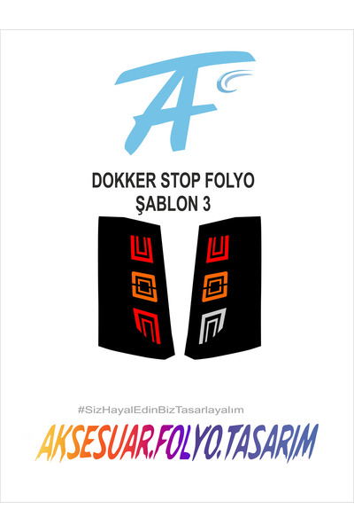 aksesuar folyo tasarım داسيا دوكر ستوب فويل