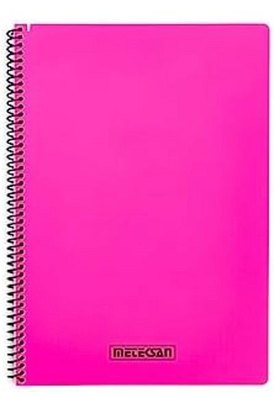 STOREMAX Mrttnca Karina Neon Series, A4 100 Sheets Checkered Pp Cover Spiral Notebook, Pink Trndymrt 1087243