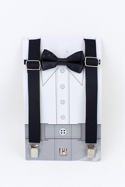 Minipomes Σετ Παιδικό Ζαρτιέρες και Παπιγιόν Μαύρο