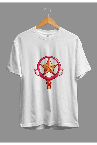 zokanime Oversize Cardcaptor Sakura Magic Items Anime Character Printed Custom Design T-Shirt