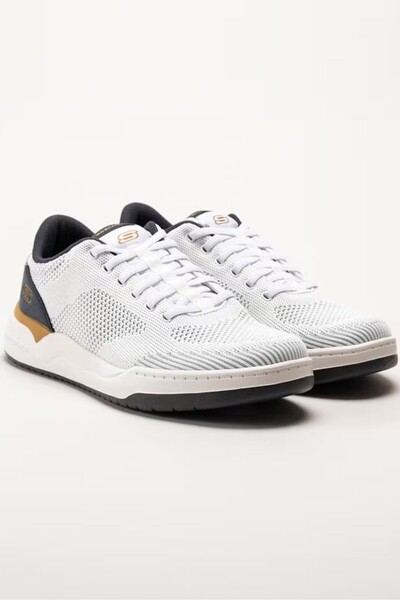 SKECHERS Corliss Dorset Air-Cooled Memory Foam Taban Erkek Beyaz Spor Ayakkabı