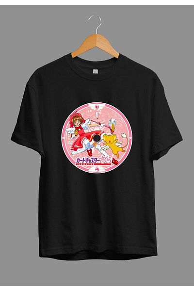 zokanime Oversize Cardcaptor Sakura Anime Character Printed Special Design T-Shirt