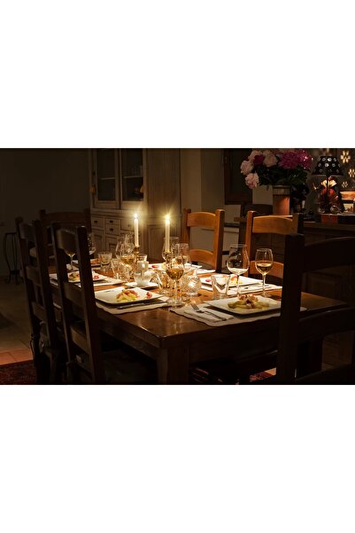 Generic Plain white straight long candles suitable for decorating dinner table ideal for birthday 6 pieces