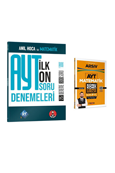 Aydın Yayınları 2025 anıl hoca ilk on soru ayt matematik branş deneme ve ayt ...